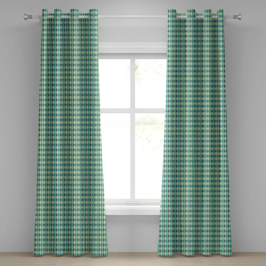 Tende ABAKUHAUS Motivo Anni 70 | 280x225 cm | Lavabili e Resistenti