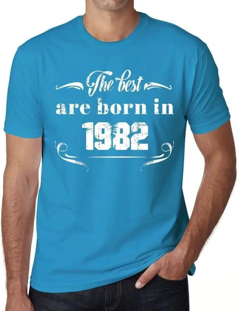 Herren Grafik T-Shirt Die Besten sind 1982 geboren – The Best Are Born In 1982 – Geschenk 42. Geburtstag Jahrestag 42 Jahre Jubiläum 42 Jähri...