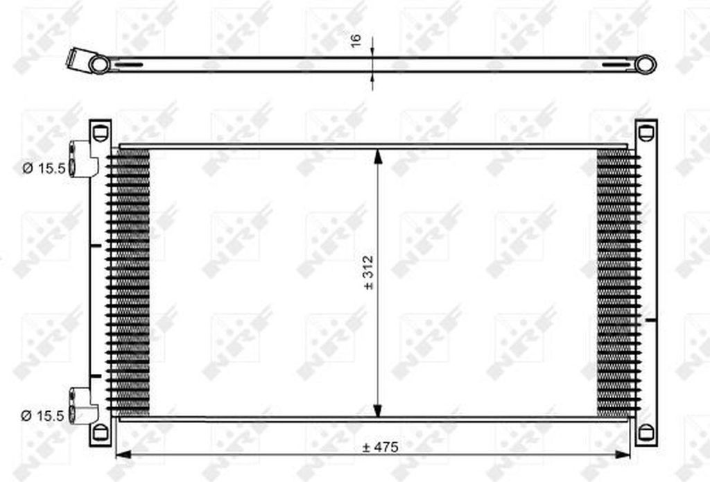 Kondensator, Klimaanlage NRF 35490