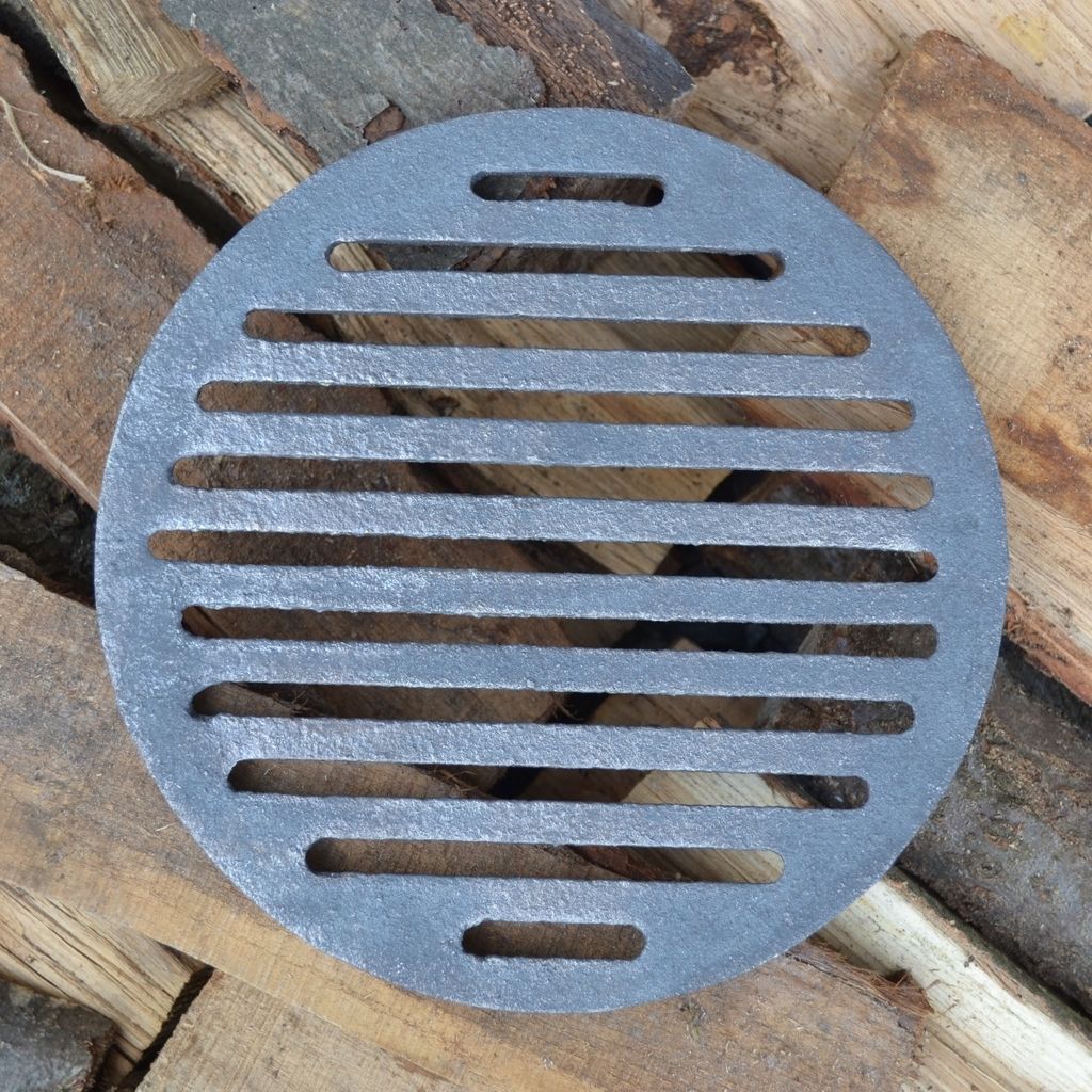 SEZAM - Ofenrost ∅21,5 cm Gusseisen Gussrost Kaminrost Runden Ascherost Kaminofen Tafelrost Rost Ofengitter Kamin