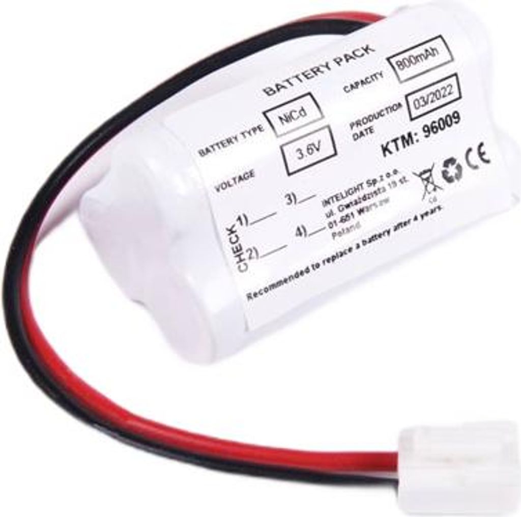 NiCd 3,6 V 800 mAh HT Starlet-Akkupack, Orion II - L51 x B30 x H28 - 96009