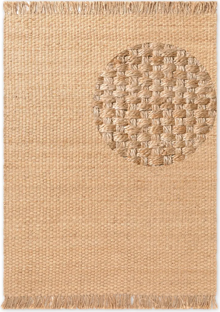 Tapis en Jute Hanse Home Handloom 1.0 Fjord Naturel Doré - 160x230 cm