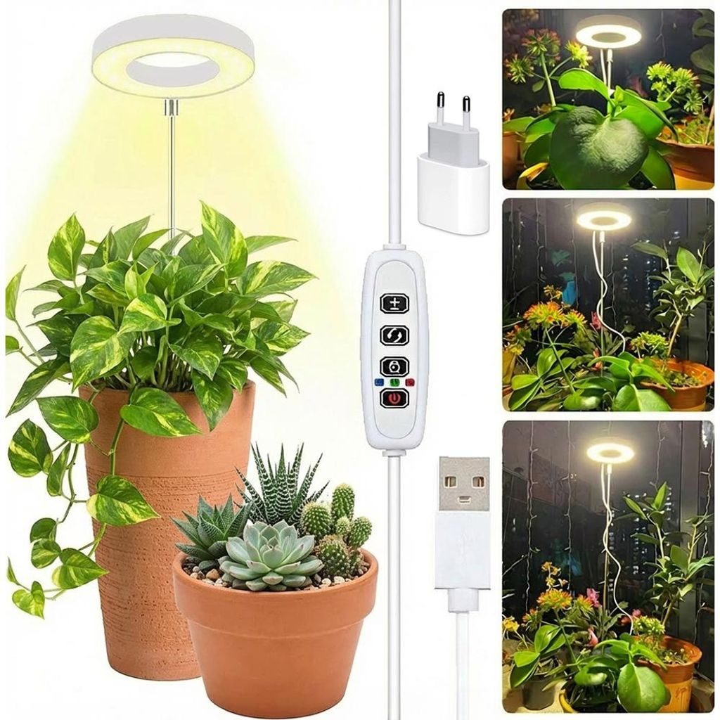 20-64cm Lampa LED do roślin Lampa pierścieniowa z pełnym Zdjęcie produktu 