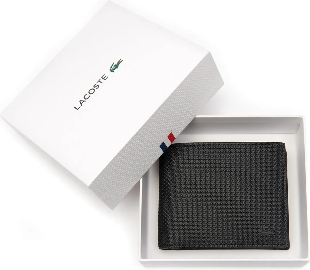 Porte-monnaie Lacoste Billfold Chantaco Noir Idéal pour le Quotidien