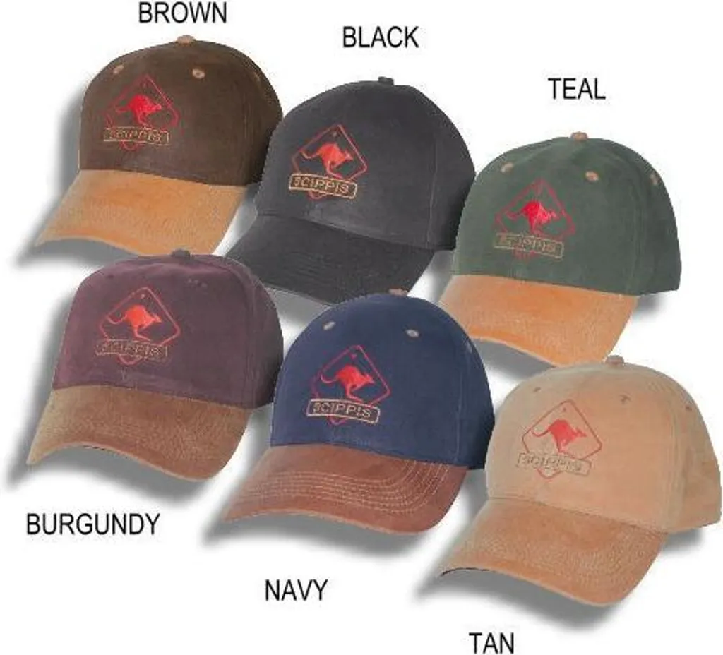 Scippis Baseball Cap Pelle e Cotone | Cappello Outdoor Idrorepellente