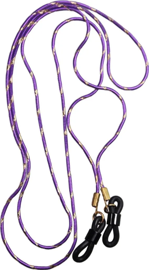 Cordoncino Occhiali Metallo Viola | Praticità per Tempo Libero