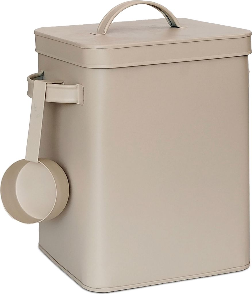 Relaxdays, caja metálica de 6,5 litros para almacenamiento, Imagen del producto 