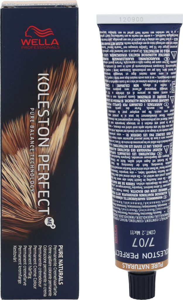 Wella Koleston Perfect Me+ Pure Naturals, Blond, 7/07, Produktbild 
