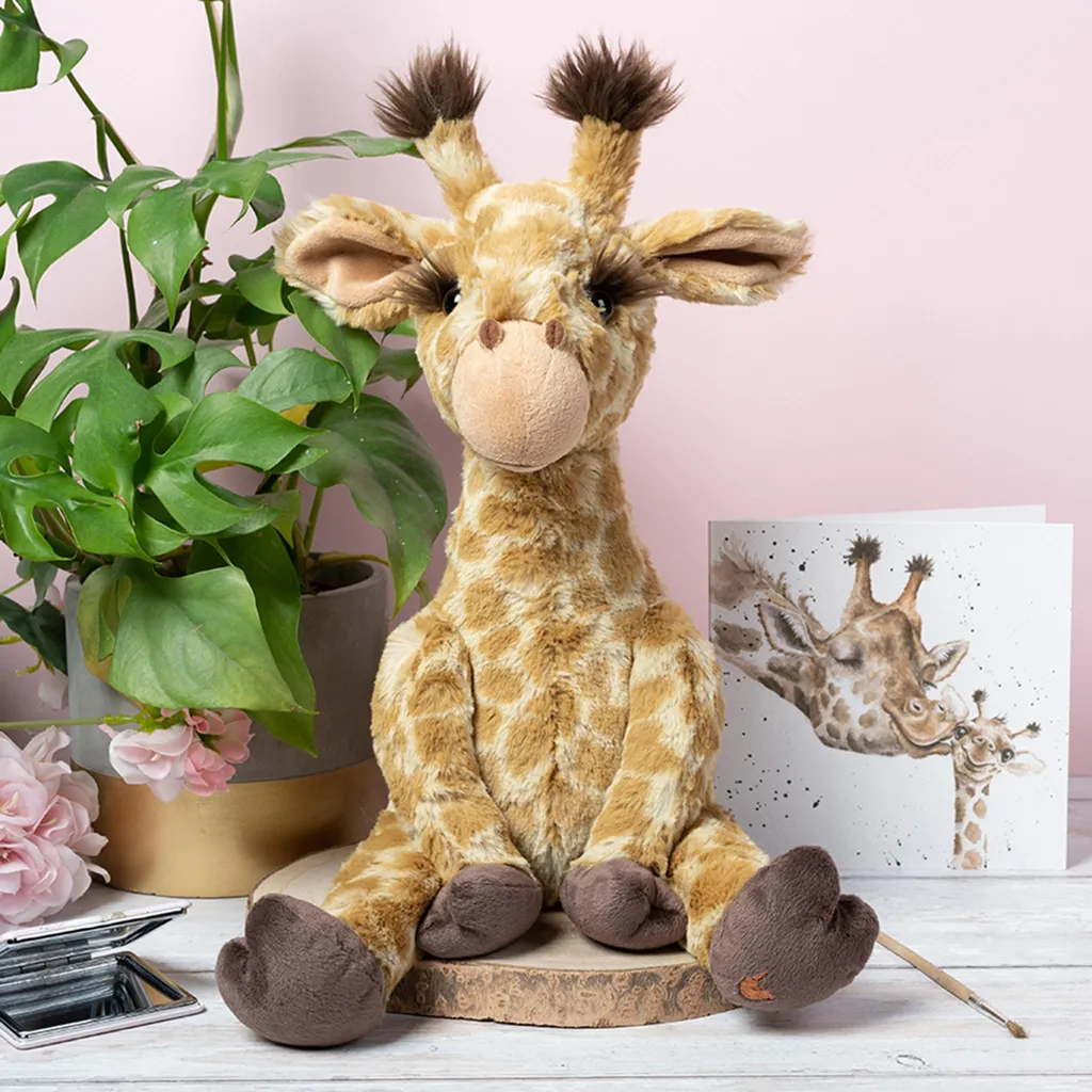 Girafe en Peluche Wrendale PLUSH010 Finition Aquarelle Haut de Gamme