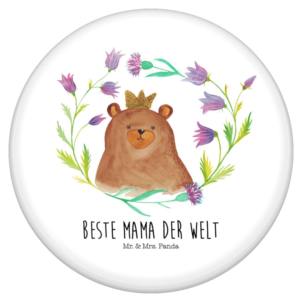 Mr. & Mrs. Panda Pin Bär Königin - Weiß - Geschenk, Plakette, Anstecker, Mom, Muttertag, Badge, Mama, Lieblingsmensch, Teddy, Button, Mutter, Mu...