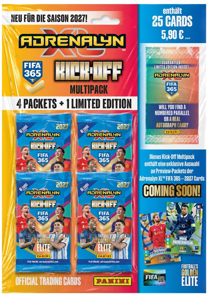Panini FIFA 365 2027 Adrenalyn XL Trading Cards – Kick-Off Produktbild 