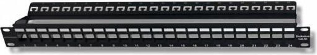 Blank Intellinet 24 Port Panel für 1U Keystone Jack 19 " mit einem Kabel-Veranstalter (720328)