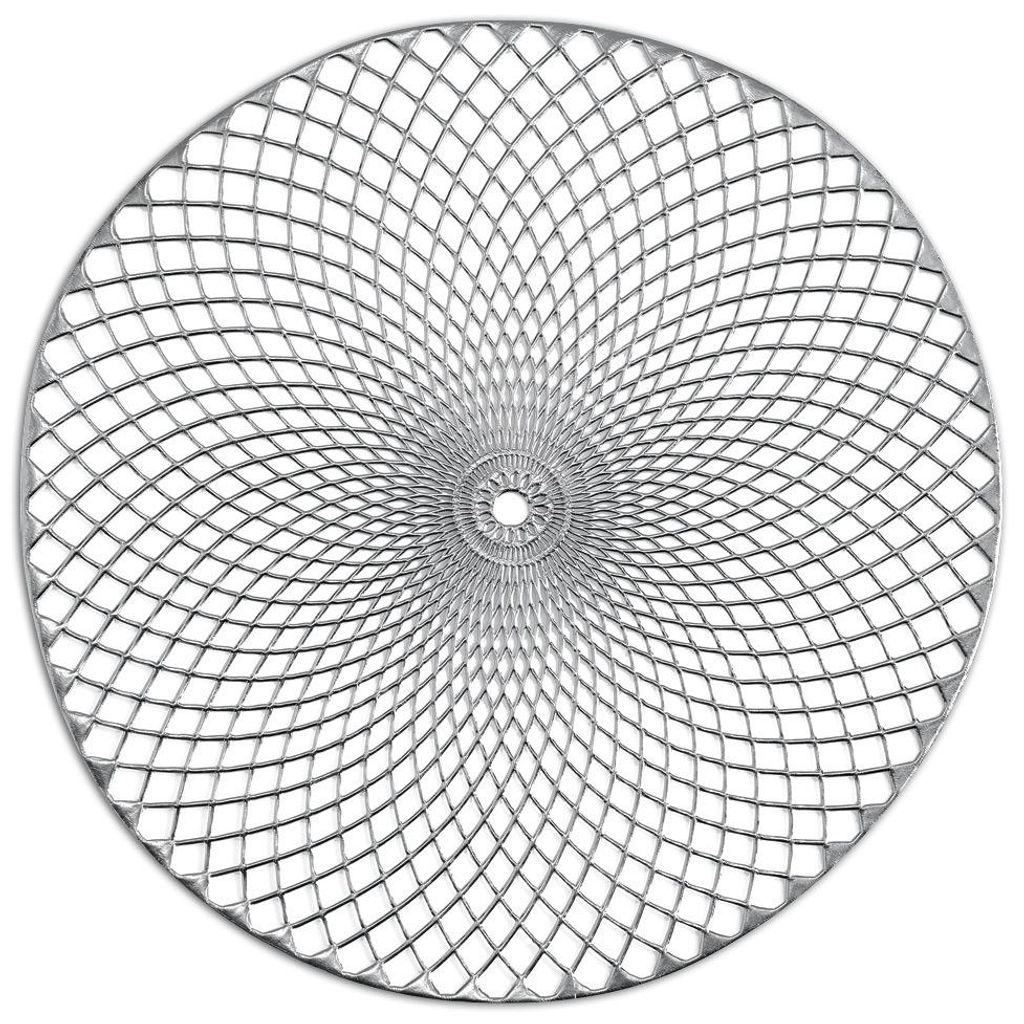 Zeller Platzset "Mandala", 6er Set, PVC, silber Produktbild 