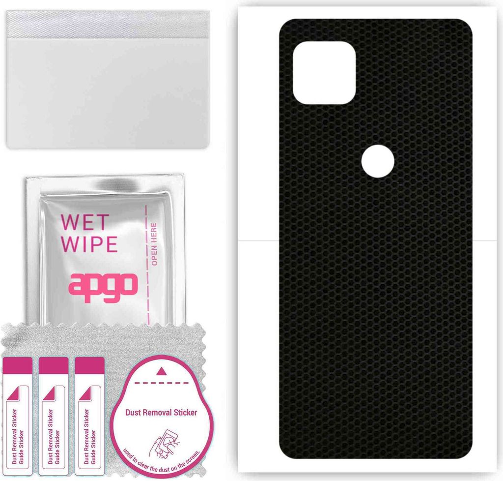 apgo Rückseite Schutzfolie, Skin, kompatibel mit Motorola One 5G UW Ace, Hinten Displayschutzfolie aus Vinylfolie, kratzfest, einfache Montage - M...