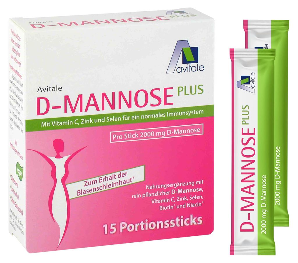 Avitale 2000 mg D-Mannose Portionssticks zum Erhalt der Produktbild 