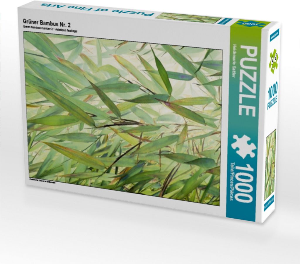 Calvendo Grüner Bambus Nr. 2 1000 Teile Puzzle hoch Produktbild 