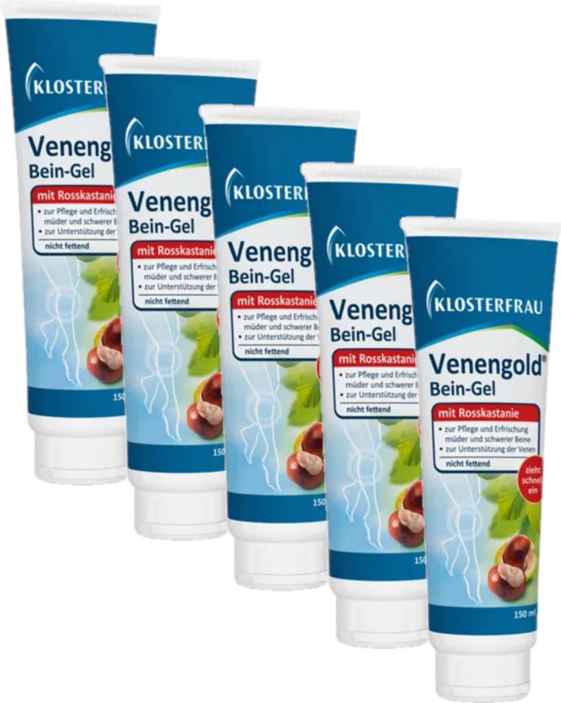 Klosterfrau Venengold Bein-Gel 5 x 150 ml Produktbild 