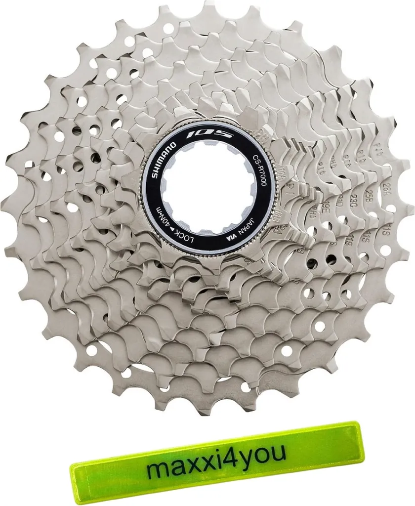 Cassette de Vélo de Route Shimano 105 11 Vitesses 11-28 Dents Argent