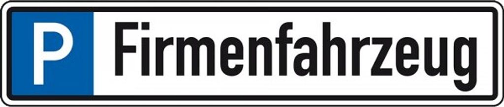 Dreifke Schild I Parkplatzreservierungsschild Firmenfahrzeug, ohne Befestigu...