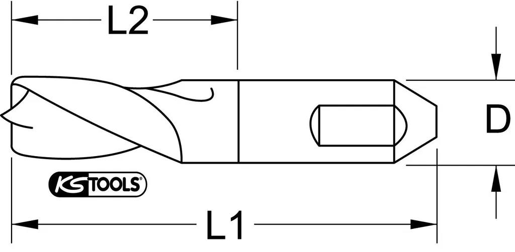 Mèche pour dépointer les soudures Ø 8mm KS TOOLS HSSE-TiN pack de 10 - 3