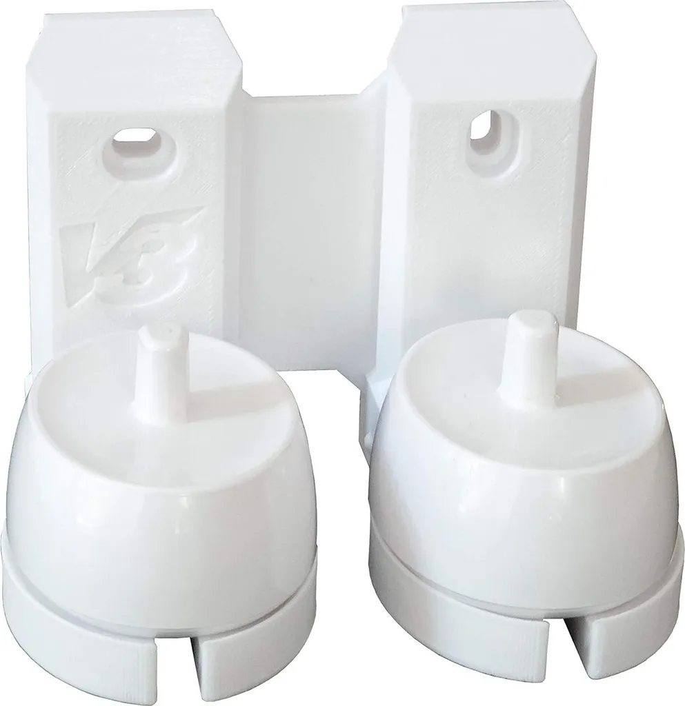Support Oral-B robuste en impression 3D - Fixation murale sans perçage