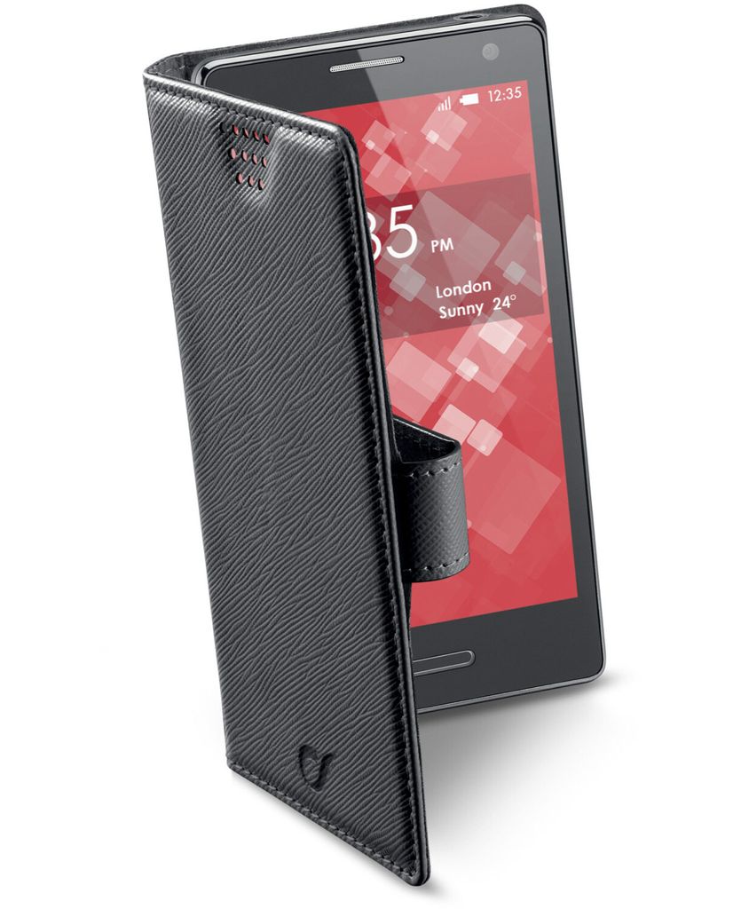 Cellularline Smartphone-Hülle BOOKUNI1LK Schwarz