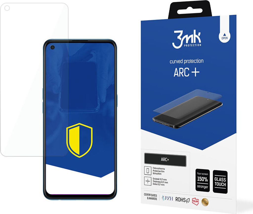 3mk Display Schutzfolie ARC+ für Oppo Reno 5/5 K 5G 0,17mm Self-Heal