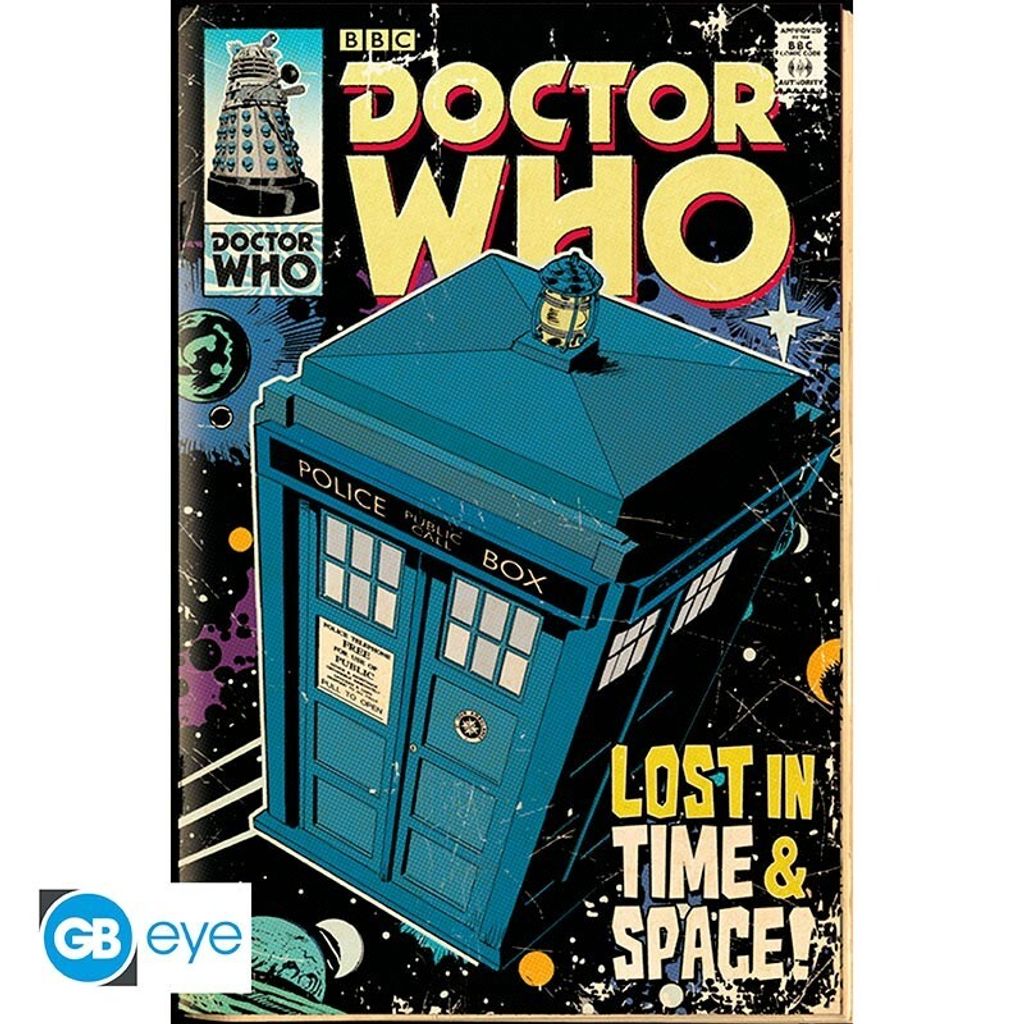 Doctor Who Poster Tardis Comic 61 x 91,5 cm Produktbild 