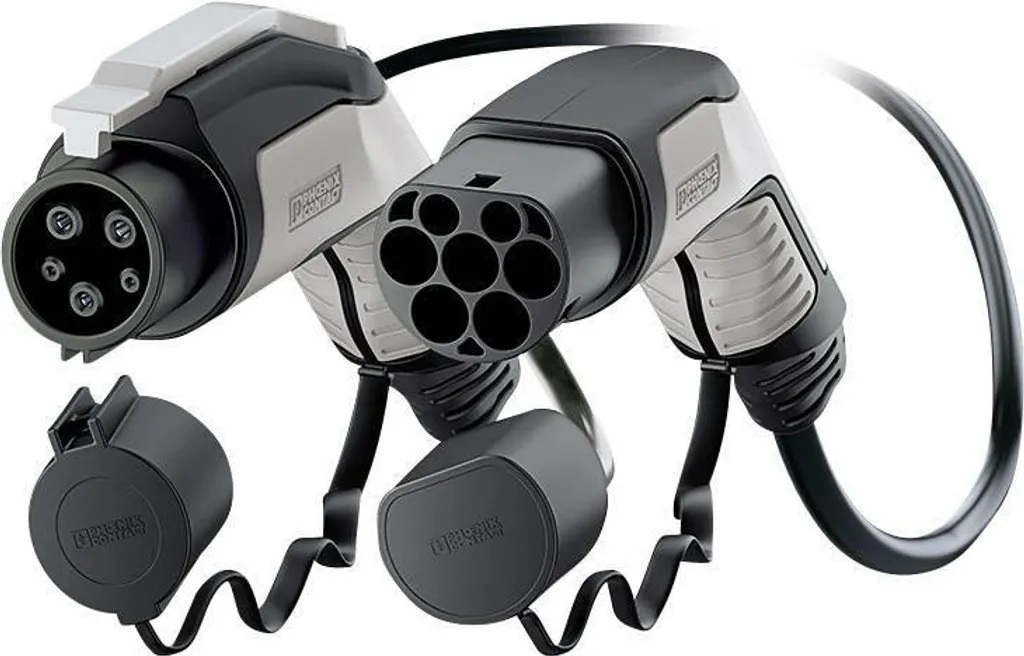 Phoenix Contact Wallbox AC Câble de recharge Type 2 Noir 5m EV