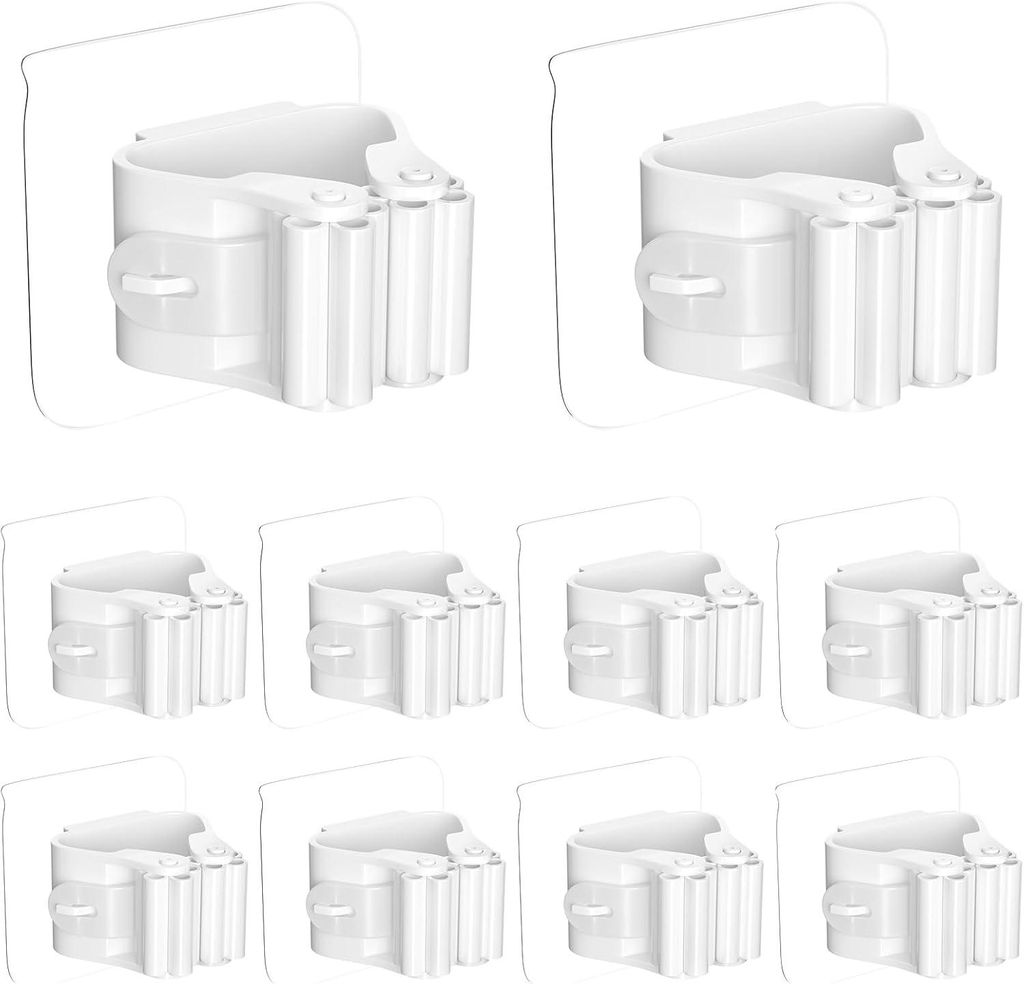 10 Accroches balai muraux – selbstklebende – sans perçage – kitchen/sdb/bureau/jardin/garage