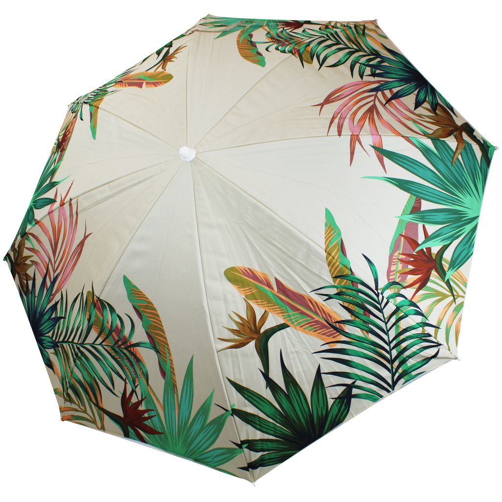 Gartenschirm Sonnenschutz Sonnenschirm Schirm mit 6 Streben 250 x 145 cm  Creme