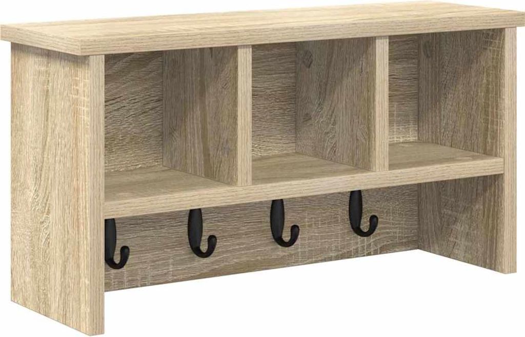 vidaXL Nástěnný noční stolek, dub Sonoma, 50 x 16 x 26 cm Obrázek produktu 