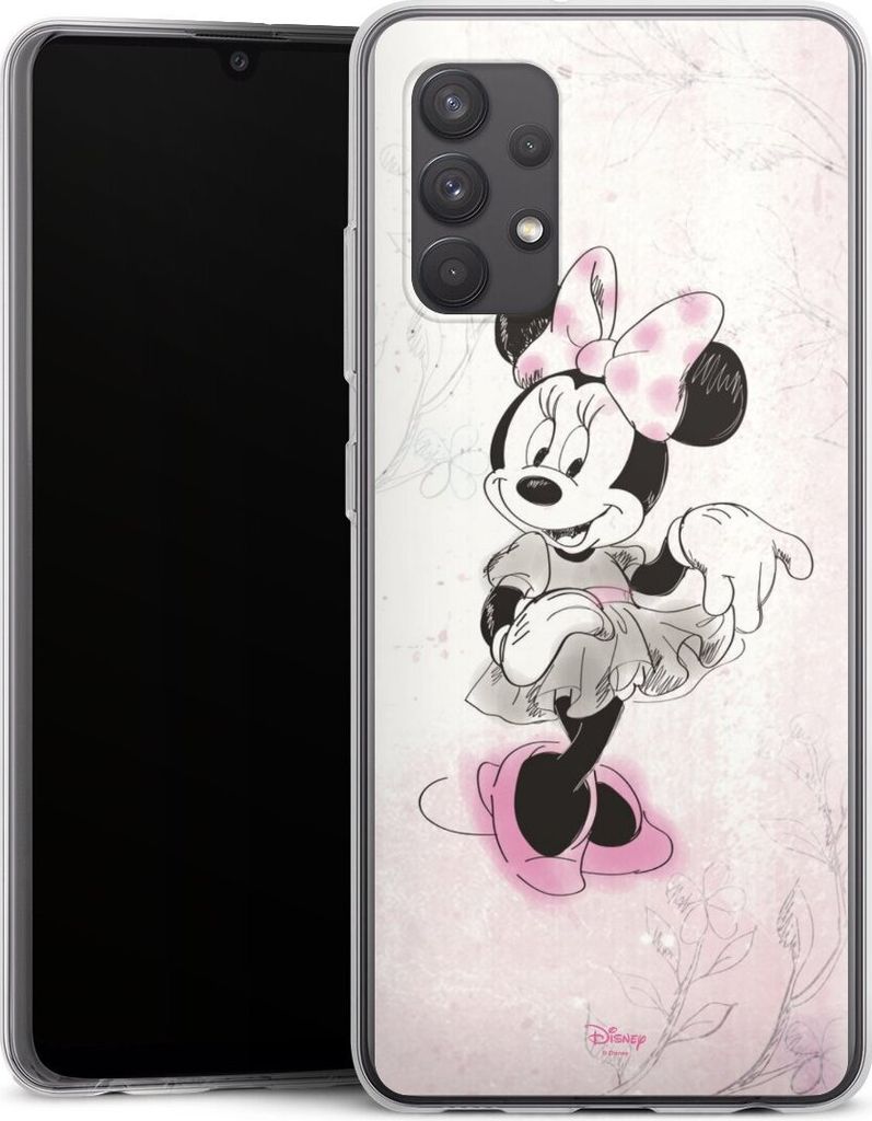DeinDesign Handyhülle für Samsung Galaxy A32 4G Silikon Hülle Case Smartphone Schutzhülle Disney Minnie Mouse Vintage