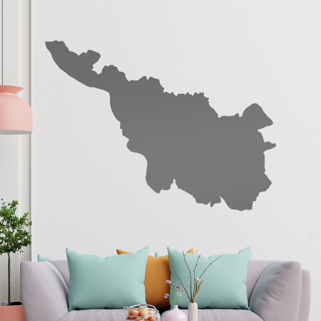 KIWISTAR Bundesland Bremen - Bremerhaven Wandtattoo in 6 Größen - Wandaufkleber Wall Sticker - Dekoration, Küche, Wohnzimmer, Schlafzimmer, Bade...
