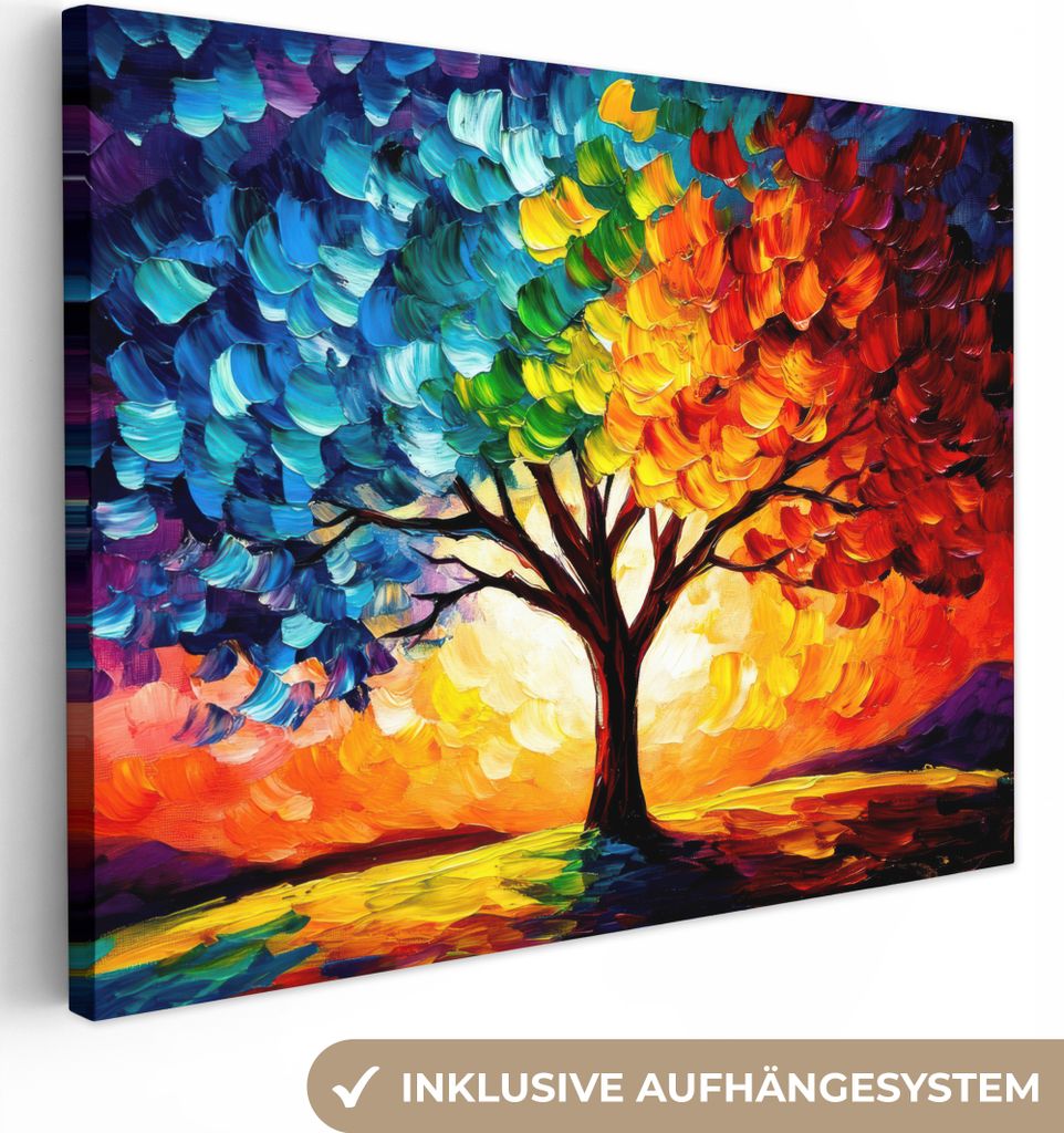 Obrazy na plátne 80x60 cm - Strom života - Umenie - Západ Obrázok produktu 