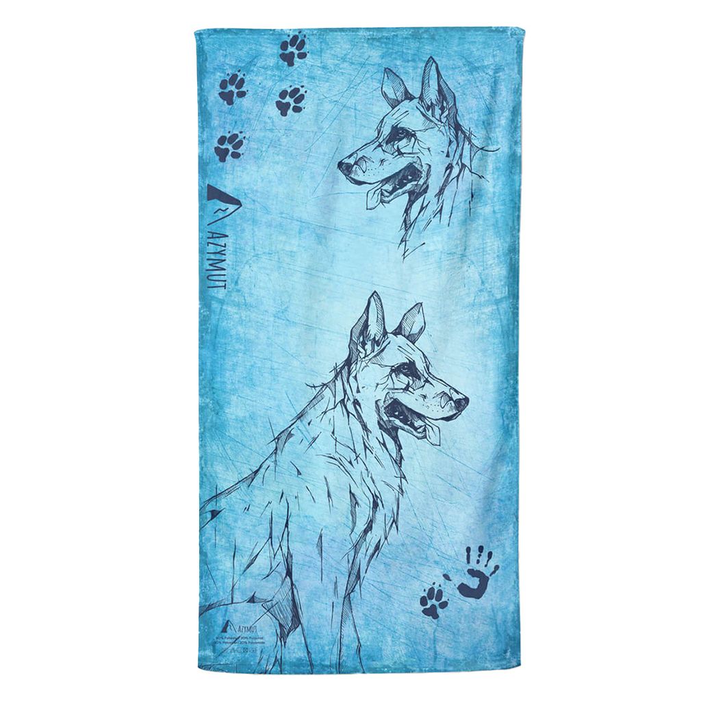 Azymut - Microfaserhandtuch Deutscher Schäferhund - 50X90