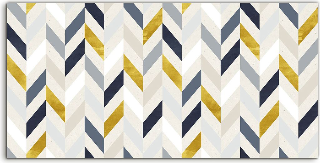 Coloray Spritzschutz aus Glas 140x70 Wandkunst Küchenrückwand Kunstdruck Bild Wohnkultur bunte Linien