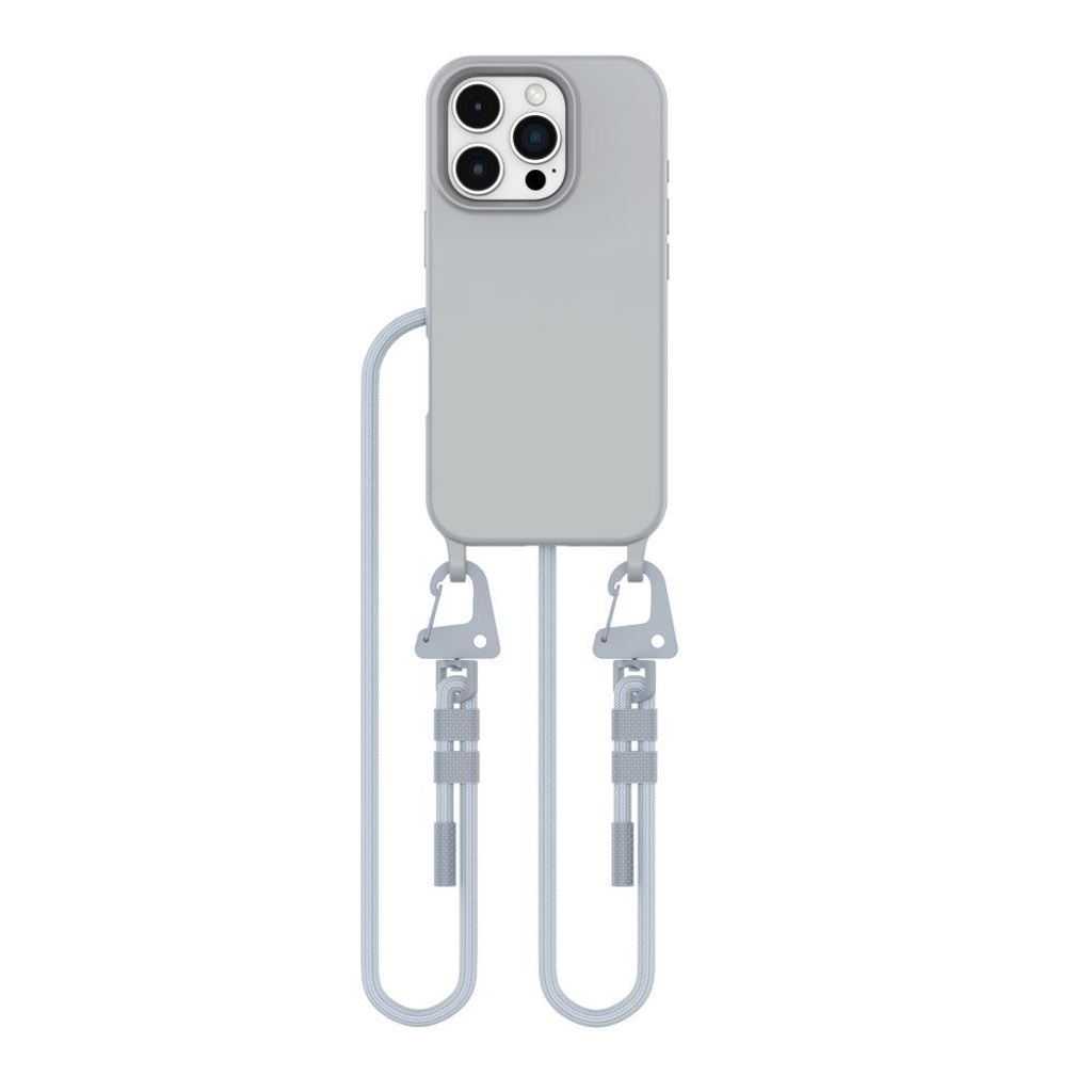 Tech-Protect MagNecklace MagSafe Case mit Lanyard für iPhone 16 Pro - Grau