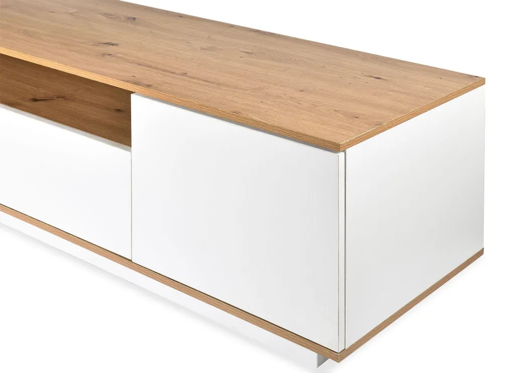 Meuble TV Salon 180 cm Design Iliade pour Rangement Multimédia Chic