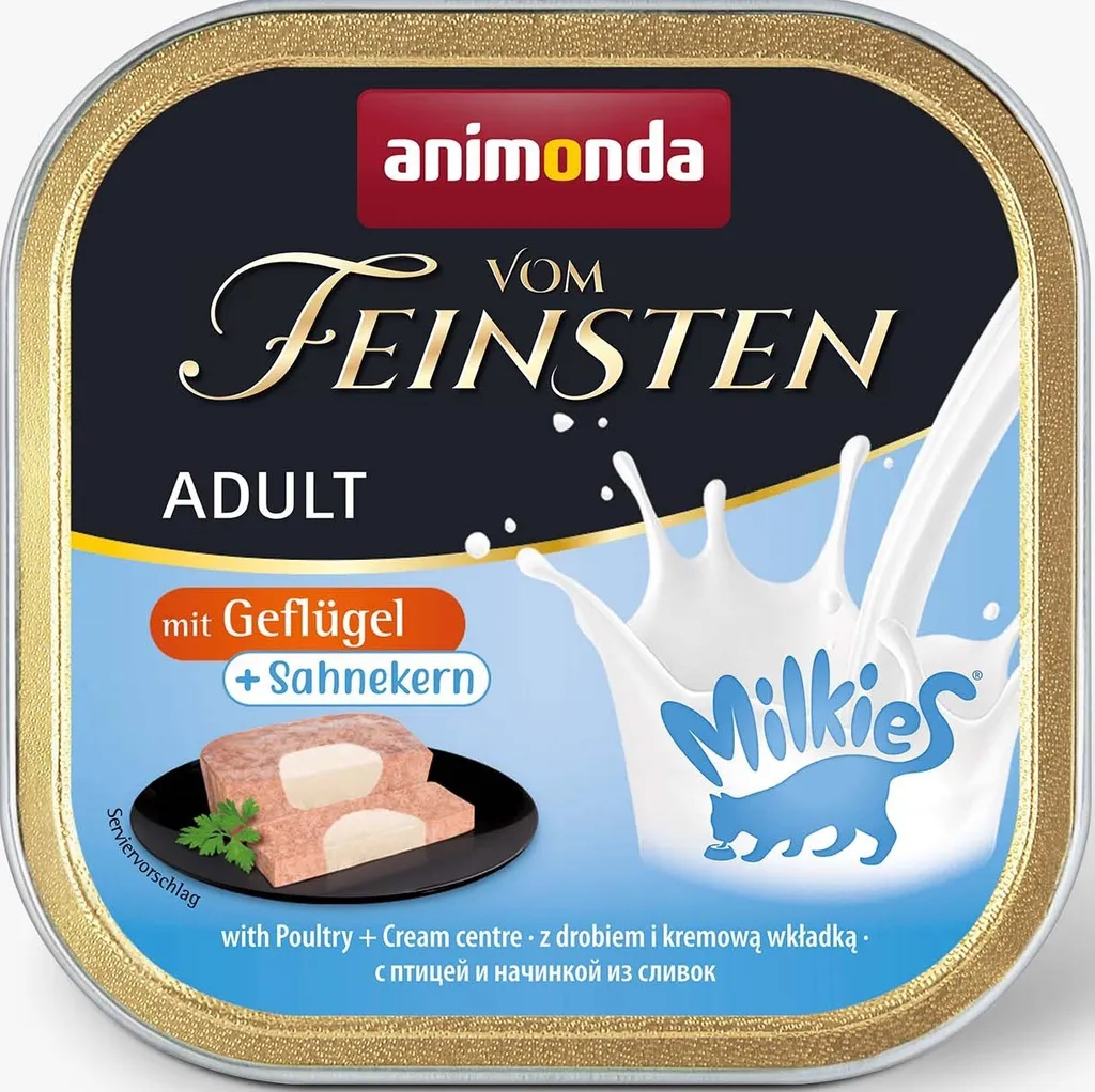 Nourriture humide chat délicieux cœur de crème Animonda Vom Feinsten 32x100g