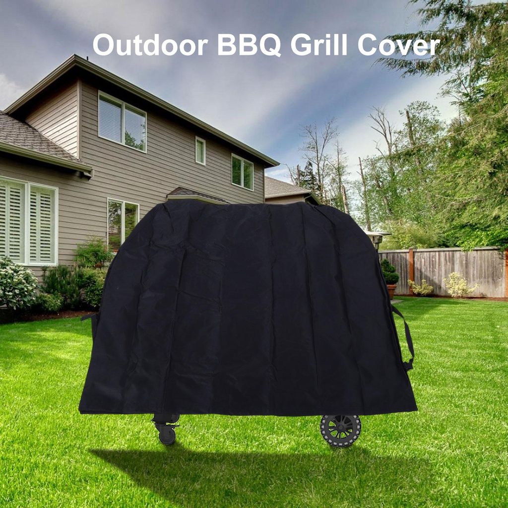 Wasserdichte Grillabdeckung für den Außenbereich, passend für Weber, Dyna-glo, Char-Broil, Nexgrill und Monument Grill, schwarz, 58 Zoll