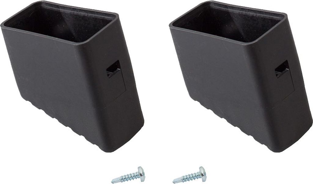 Embout de pied MONTO (paire) noir 40x20 mm, pour marches et Image du produit 
