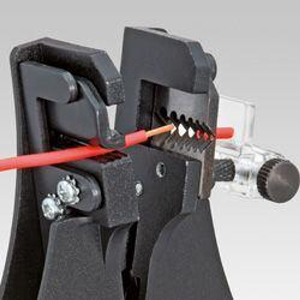 Knipex 12 11 180 ściągacz izolacji czerwony Zdjęcie produktu 