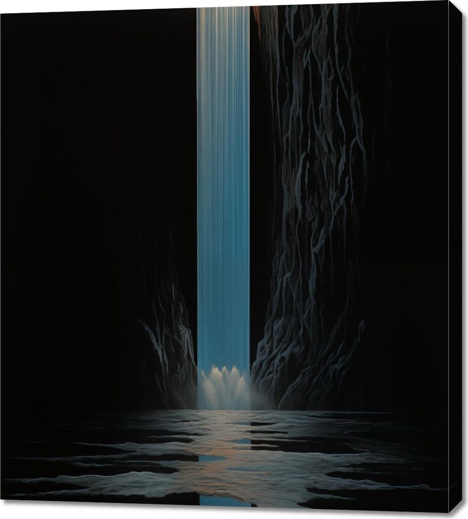 Bild 90x100cm Wasserfall des Lichts