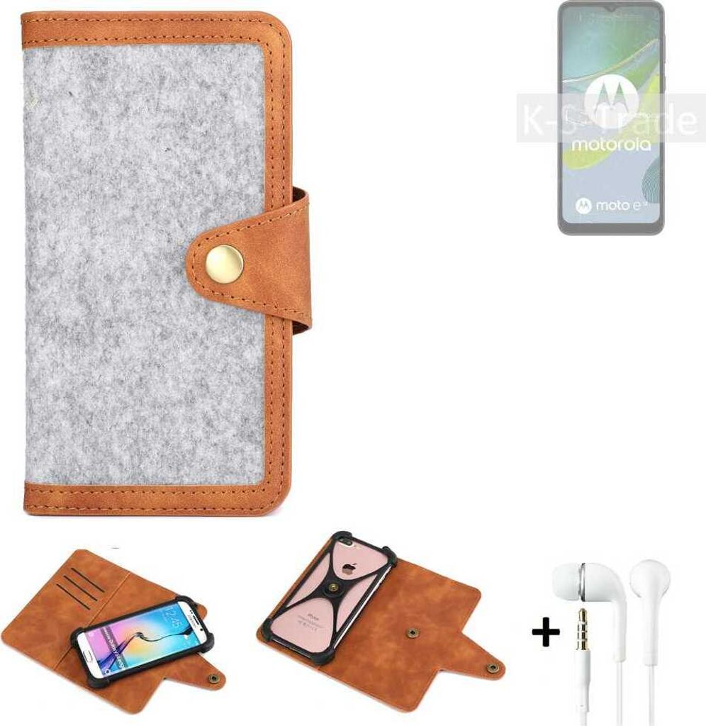K-S-Trade Handyhülle + Kopfhörer kompatibel mit Motorola Produktbild 