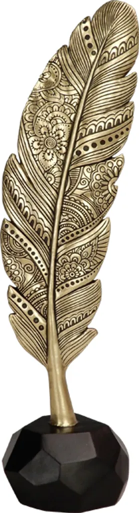 Scultura Piuma Madrid Magnificence Gold 43933FJH - Qualità Top