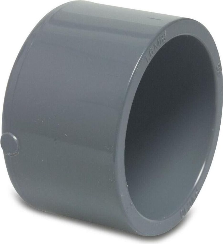 Mega tappo PVC-U 50 mm presa adesiva 16 bar, grigio Immagine del prodotto 