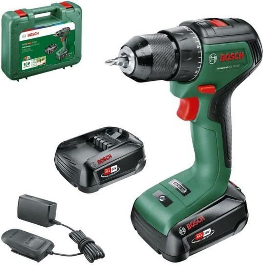 Perceuse visseuse Universal Drill 18V-60 - BOSCH - avec 2 Image du produit 