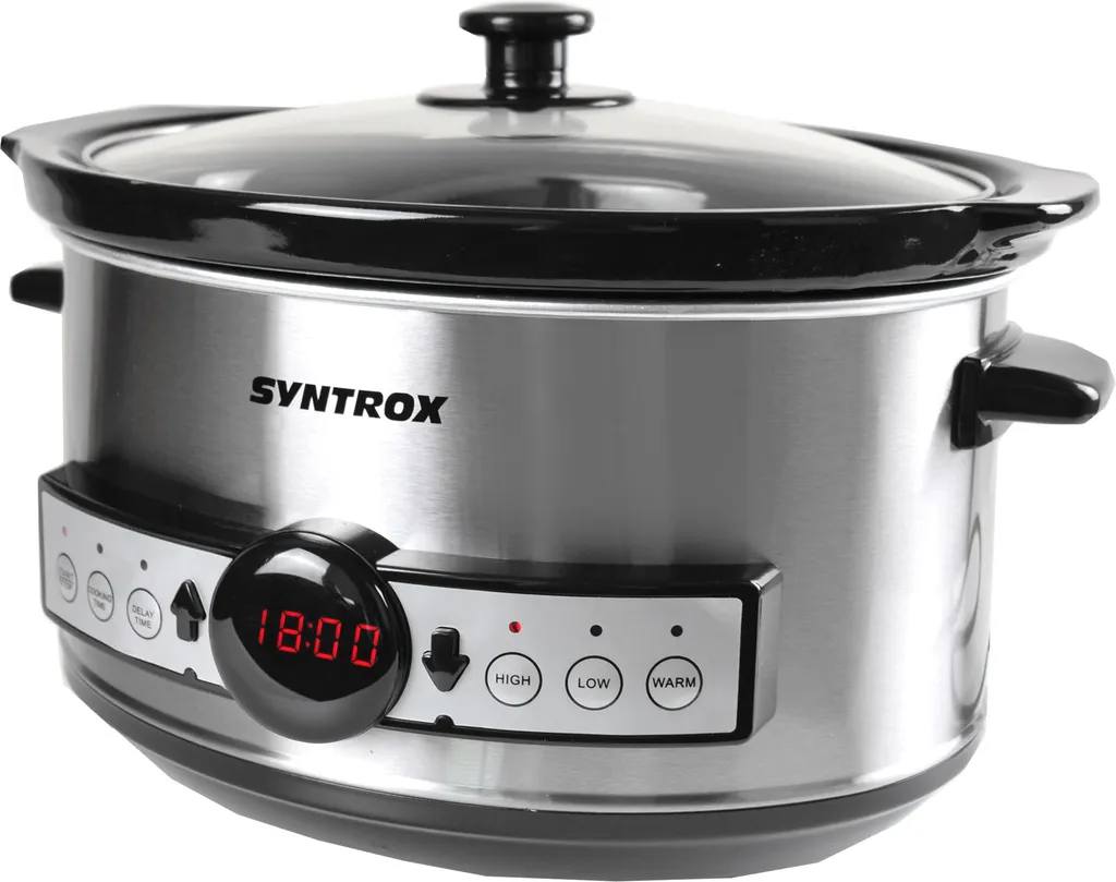 Mijoteuse Programmable Syntrox 3,5L avec Écran LCD et Cuve Céramique