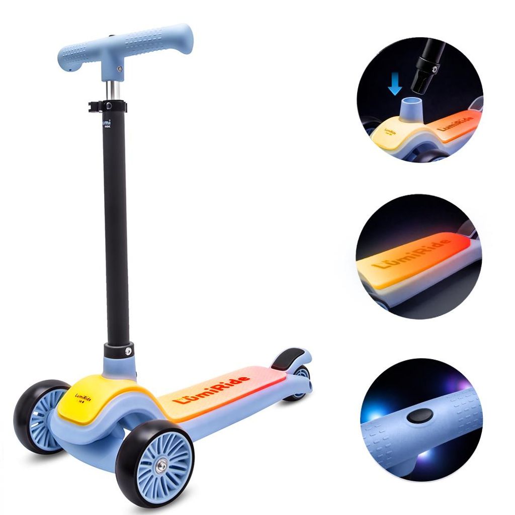 LUMI RIDE Kinder Roller Kinderscooter Dreiradscooter mit Produktbild 